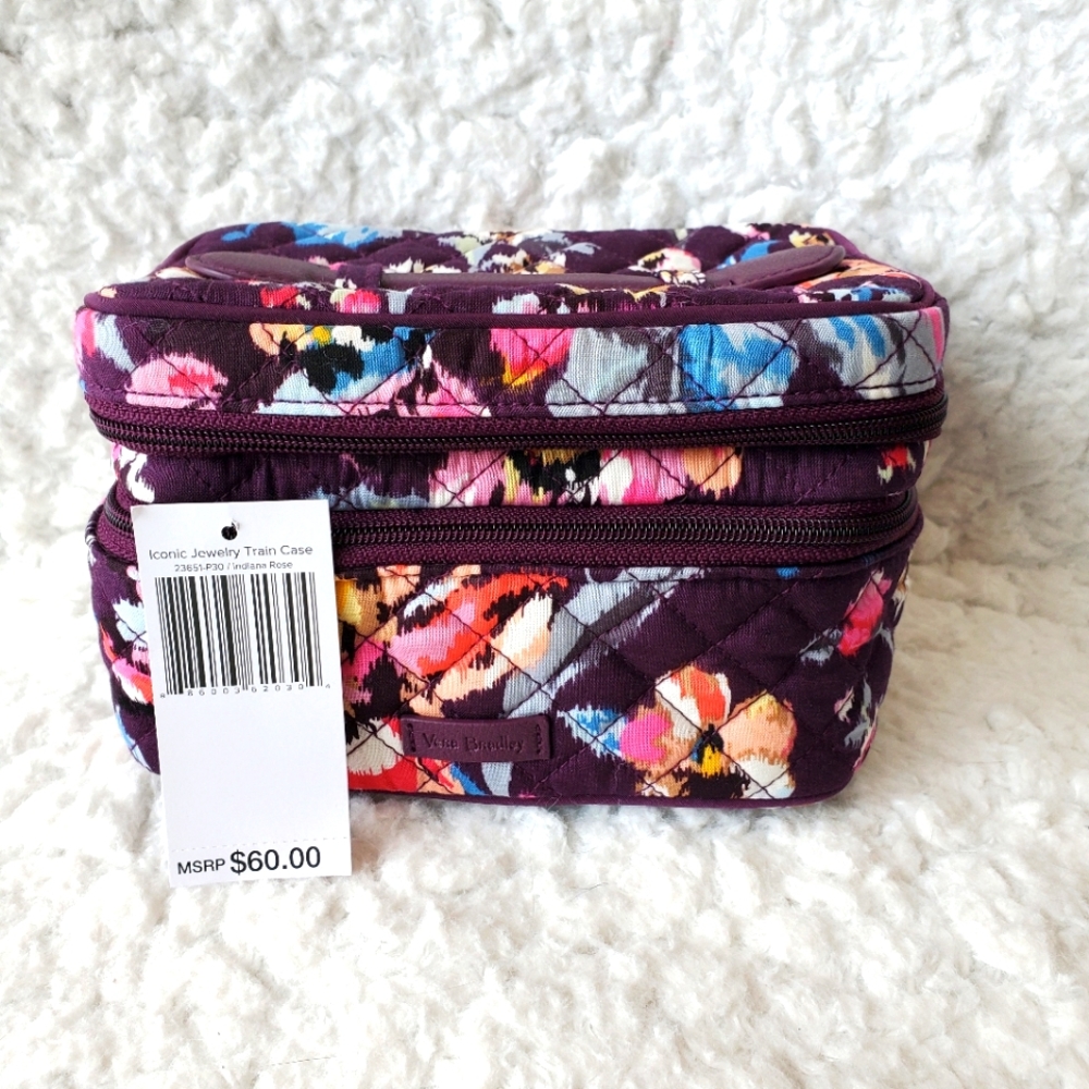 Vera Bradley Iconic Train Case in Indian Rose